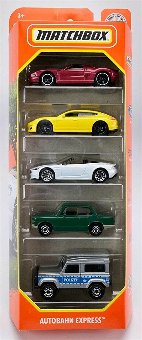 Matchbox Autobahn Express 5 Pack 164 Scale Vehicles Toys