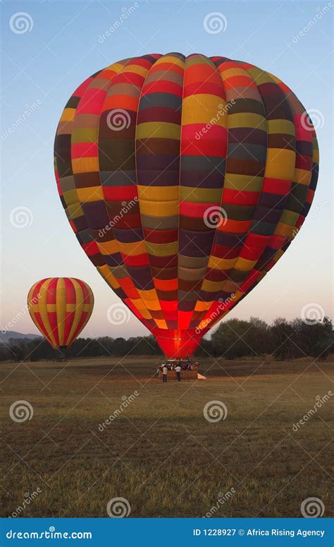 Two Hot Air Balloons Stock Image Image Of Multicolor 1228927