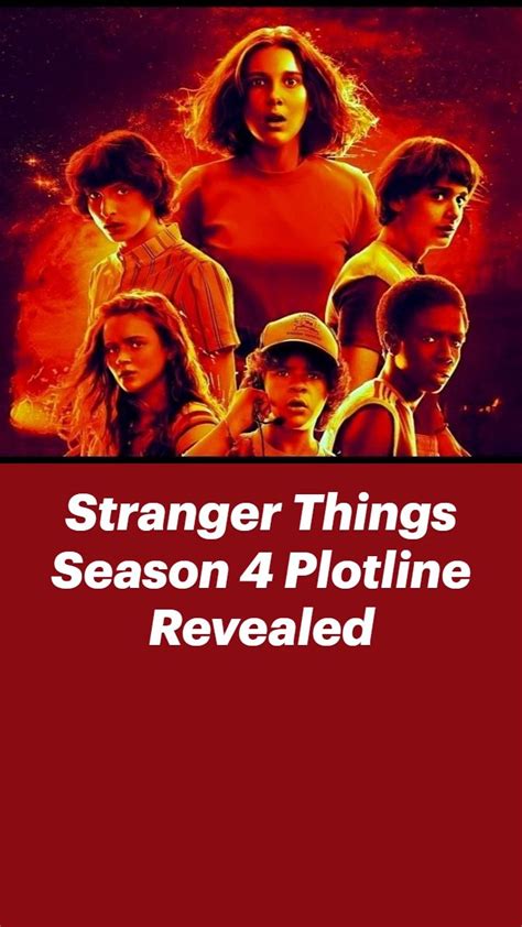 Stranger Things Season 4 Plotline Revealed Stranger Things Season Sci Fi Movies Sci Fi Thriller