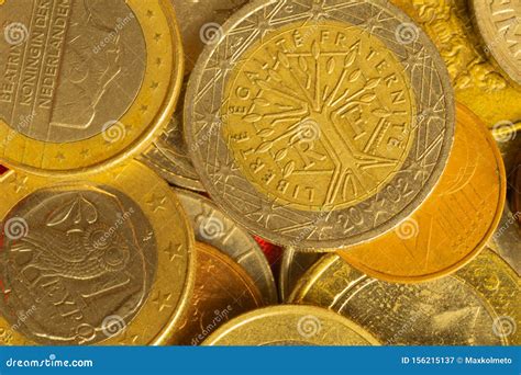 Coins Of The Various Countries Metal Coins Of Different Denominations