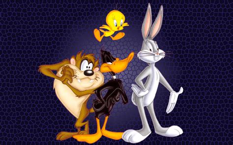 Bugs Bunny Daffy Duck Tweety Tazz Looney Tunes Desktop Hd Wallpaper For