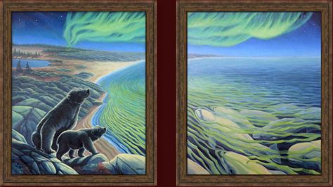 Polar Bear Paintings Arctic Canadian Arctic Landscape Paintings