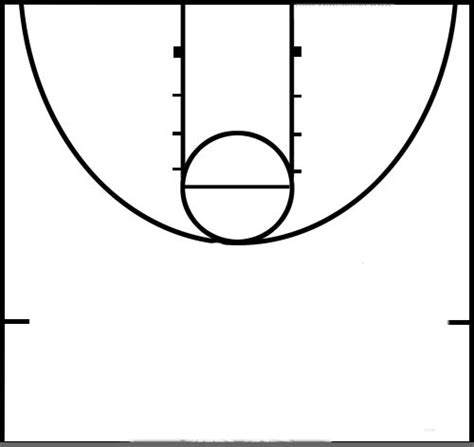 Basketball Half Court Free Basketball Design Template Basketball
