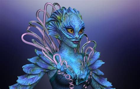 3d Water Creature Alien High Poly Cgtrader
