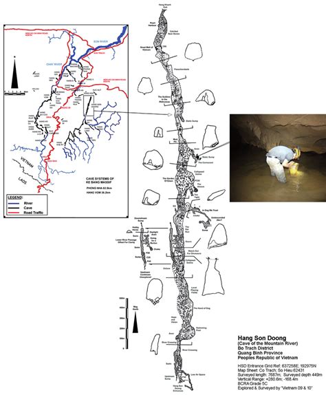 Maps Showing The Cave Systems In The Ke Bang Massif And Son Doong Cave