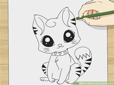 oc look at my cat drawing! How to Draw a Cute Cartoon Cat: 8 Steps (with Pictures ...