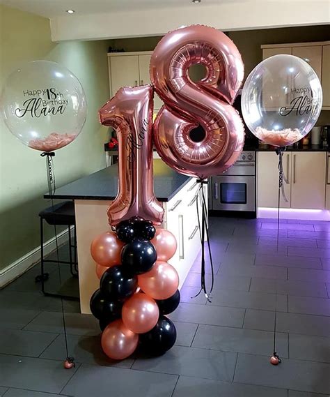 #rosegold #18thbirthday #18thballoons #balloons #balloondecor #