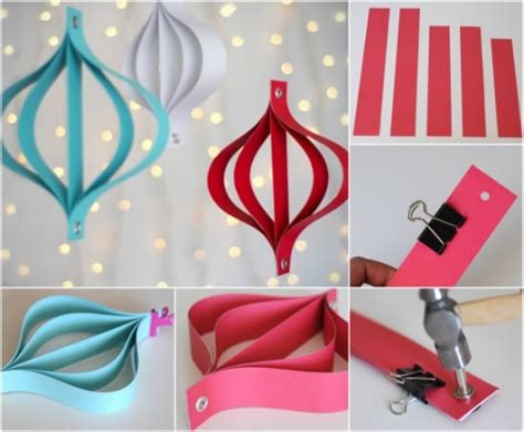 20 Hopelessly Adorable Diy Christmas Ornaments Made From Paper Diy