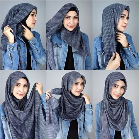 10 Tutorial Hijab Pashmina Simple Terbaru 2017