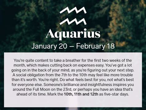 Aquarius people are normally born between january 21 and february 20 (image: Get your horoscope for January 2016
