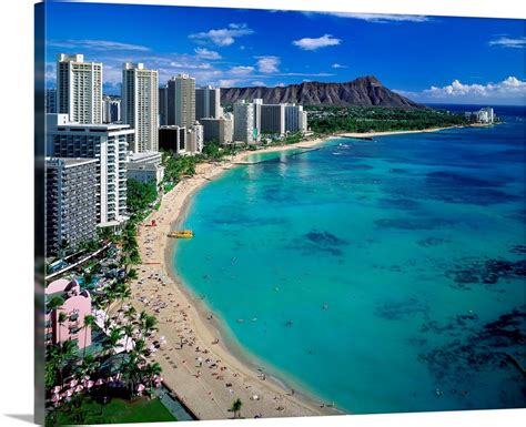 United States Hawaii Waikiki Beach Diamond Head And