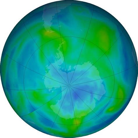 Ozone Hole Watch Southern Ozone Map For 03 April 2020