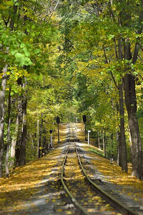 Autumn Railroad Stock Image Image Of Leave Parting 27011549