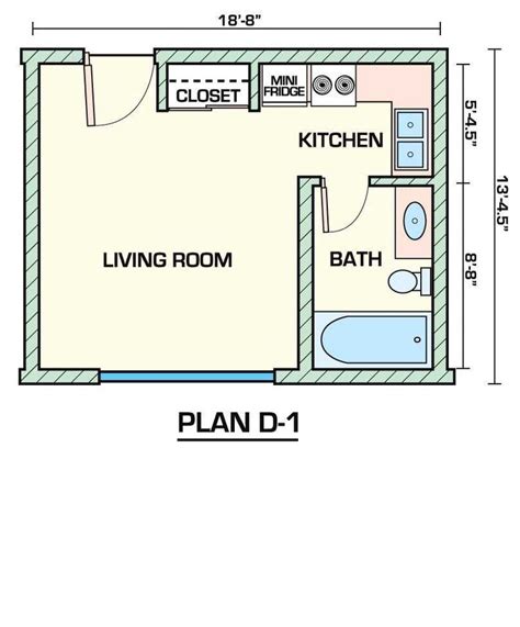 12 Small Apartment Bedroom Floor Plans Layout Studio Floor Plans