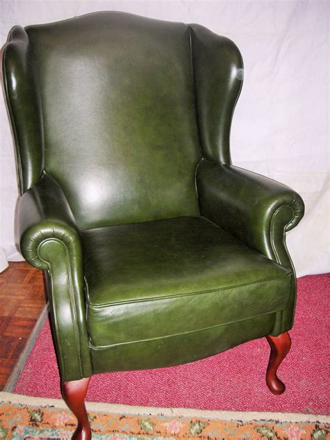 Green Leather Chair 92060 La27153