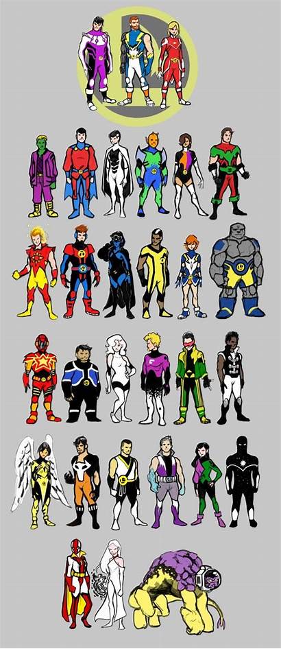 Legion Superheroes Fan Millennium Some Sketches Comics