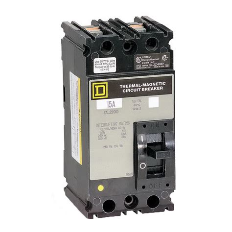 This breaker is compatible with homeline load centers and csed devices. Schneider Electric / Square D FAL24015 PowerPact® Molded ...