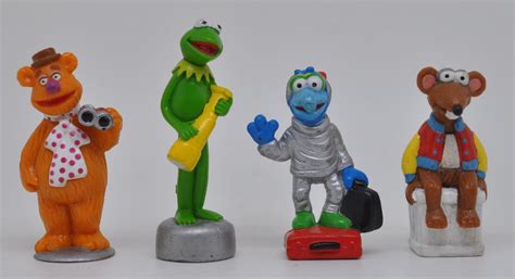 Lot Kermit Fozzie Gonzo Yolanda Muppet Show Figurine Pvc 1999