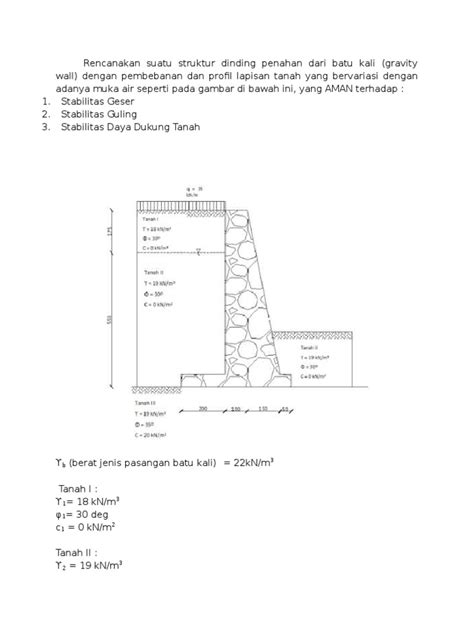 PDF Perhitungan Struktur Dinding Penahan DOKUMEN TIPS