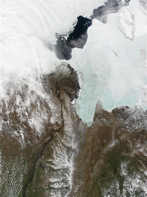 Nasa Visible Earth Mouth Of The Lena River Russia