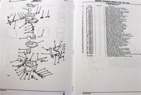 Parts Manual For John Deere Tfd Thd Wisconsin Engine Baler Exploded