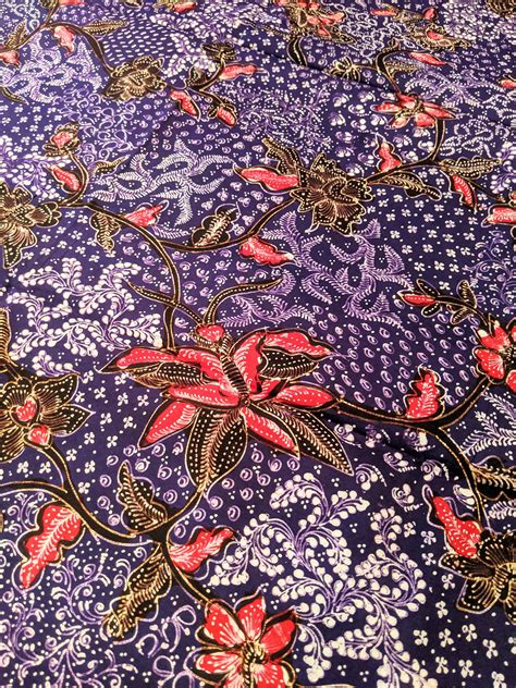 Batik Lasem Indonesia Handwritten Batik Tulis Lasem Purple Etsy