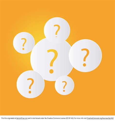 question mark vector image