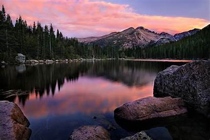 Lake Bear Rocky Mountain Sunset Park National