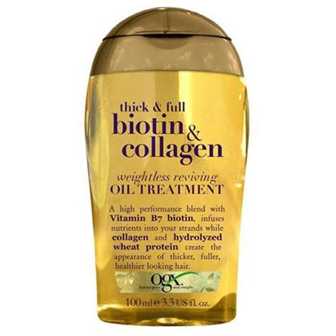 Dầu Dưỡng Tóc Ogx Thick Full Biotin Collagen Weightless Healing Oil
