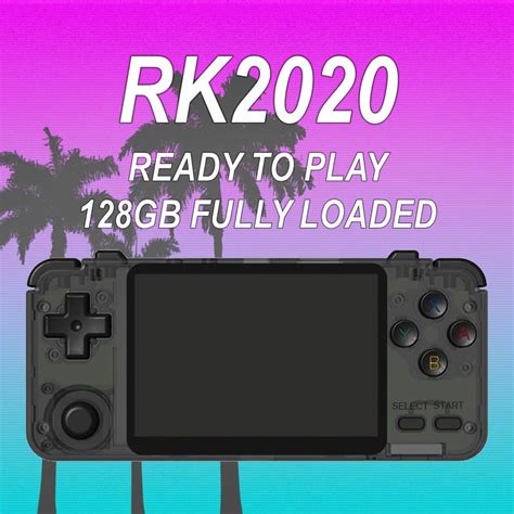 Rk2020 Handheld Console Crystal 128gb Ready To Play Fully Loaded