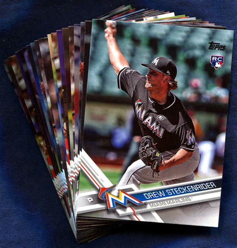 The most accurate way to assess the condition is to mail cards to a. 2017 Topps Update Miami Marlins Baseball Cards Team Set