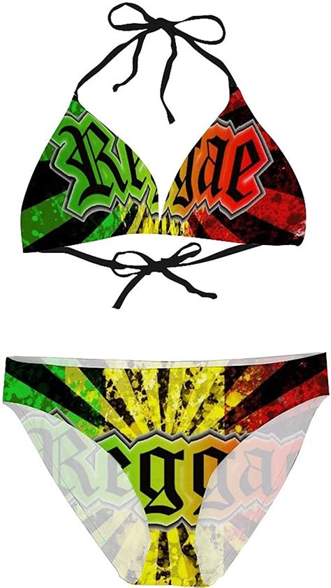 Bnujsa Reggae Jamaican Music Tie Dye Womens Sexy