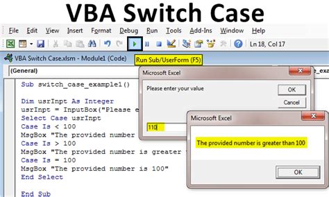 Vba Switch Case How To Use Switch Case Statement In Excel Vba