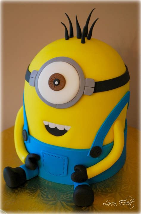 Frost a sheet cake with your favorite vanilla buttercream. Despicable Me Cake by Loren Ebert • CakeJournal.com