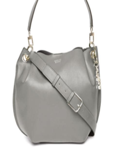 Where Can I Buy Guess Handbags - Buy GUESS Grey Solid Shoulder Bag - Handbags for Women 8381689 | Myntra