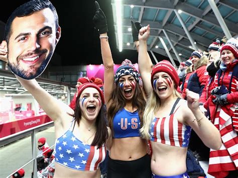 U S A These Are The Rowdiest American Fans At The 2018 Winter Olympics