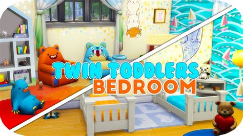 The Sims 4 Room Build Twin Toddlers Bedroom Youtube