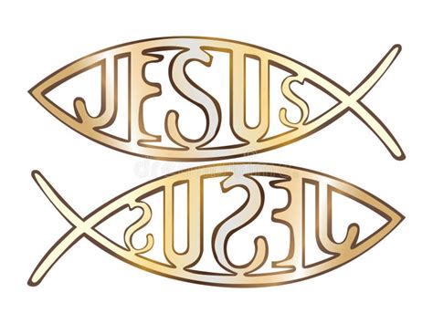 Two Christian Fish Symbol Stock Illustration Illustration Of Metaphor