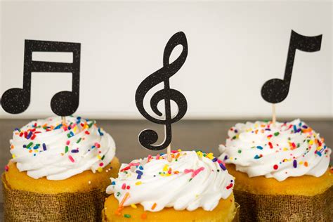 Music Cupcake Toppers Etsy