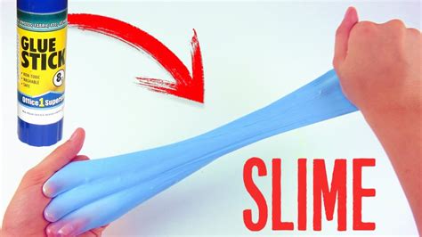 Diy Fluffy Slime With Glue Stick Youtube