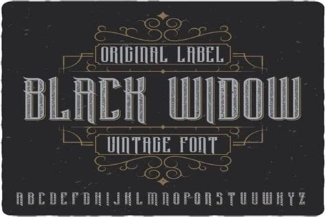 Black Widow Typeface Free Font