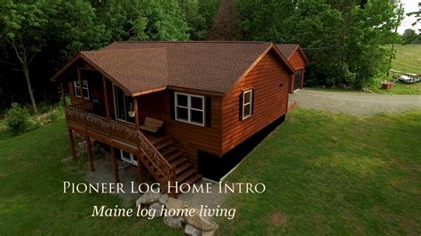Pioneer Log Home By Cozy Cabins And Hill View Mini Barns Youtube