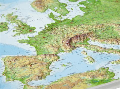 3D Reliefkarte Europa Klein Georelief Vertriebs GbR Dresden