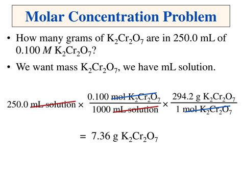 Notice that the problem provides you with the volume of the solution, but that the volume is moreover, you don't have the number of moles of sodium hydroxide, you just have the mass in grams. PPT - Solutions PowerPoint Presentation - ID:269800