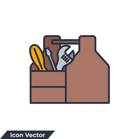 Toolbox Icon Logo Vector Illustration Tool Box Symbol Template For