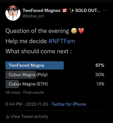 Twofaced Magnas 🇨🇦 Sold Out On Twitter 💫 Voted 💫 It Was Loud An Clear ️ The Decision Was Made
