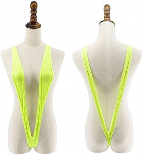 Buy Tinpia Womens Bikini Sheer Monokini Micro G String Slingshot