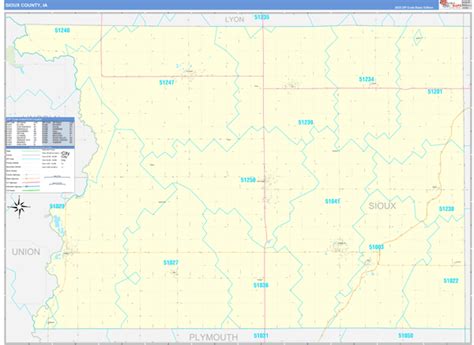 Maps Of Sioux County Iowa