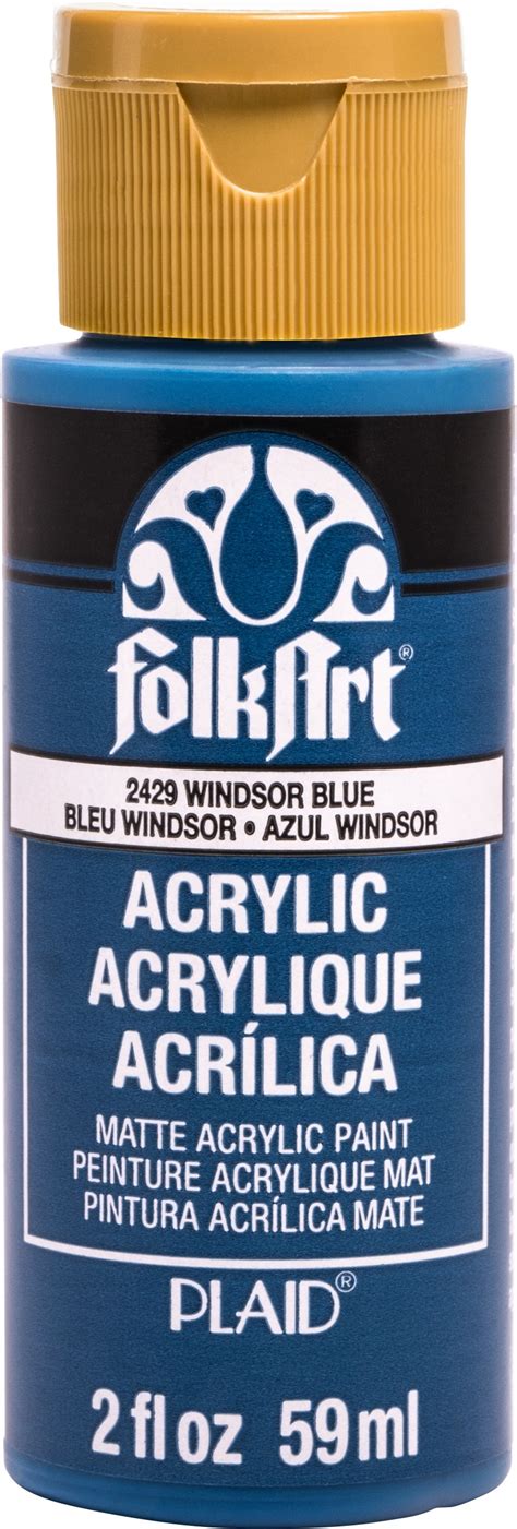 Folkart Acrylic Paint 2oz Windsor Blue Accessories Michaels