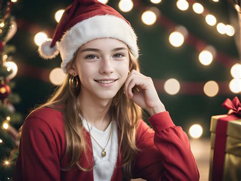 Download Ai Generated Girl Christmas Royalty Free Stock Illustration